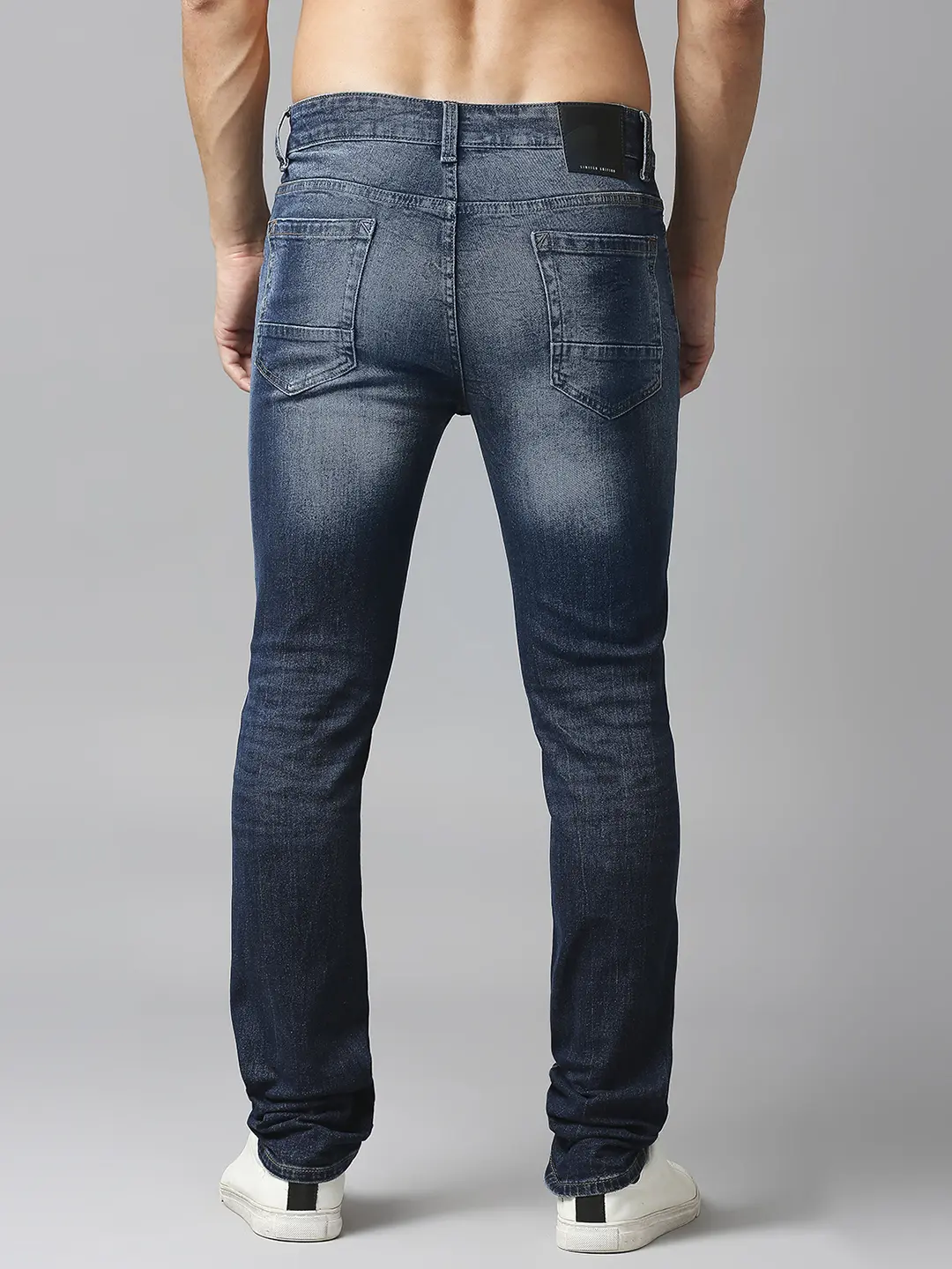 Men Rover Jeans Regular Fit Mid Blue Mid Rise - Image 7