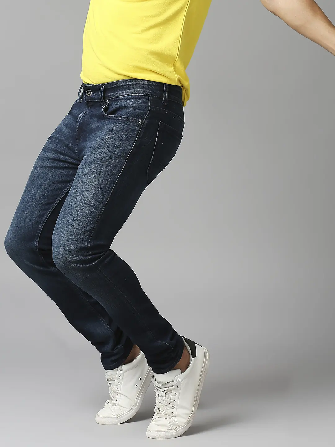 Men Nico Jeans Skinny Fit Dark Blue Low Rise - Image 2