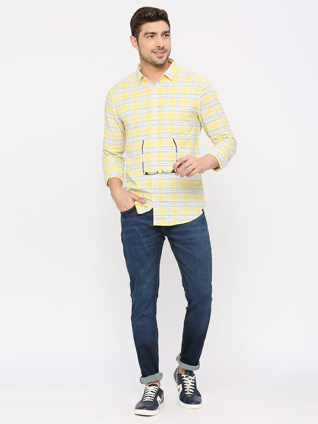 Men Rover Jeans Regular Fit Mid Blue Mid Rise