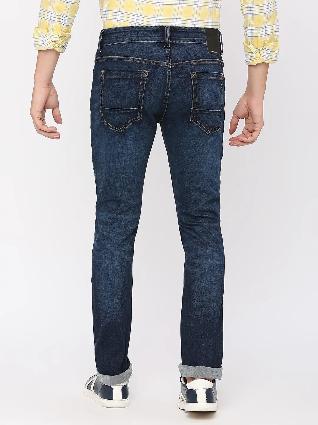 Men Rover Jeans Regular Fit Mid Blue Mid Rise - Image 5