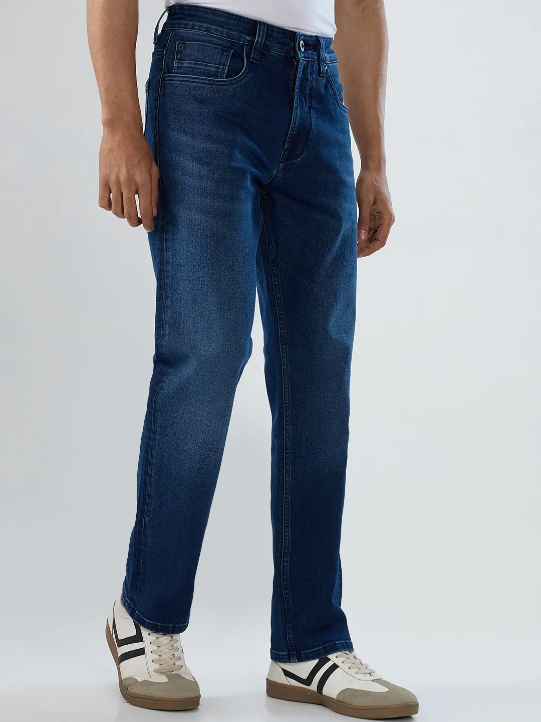Men Chico Jeans Relaxed Fit Dark Blue Mid Rise - Image 5