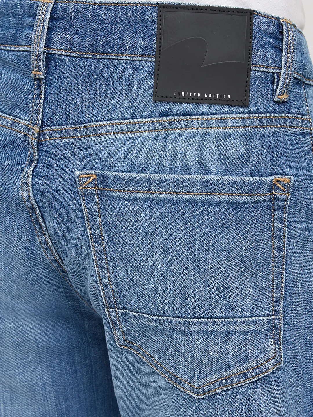 Men Chico Jeans Relaxed Fit Mid Blue Mid Rise - Image 8