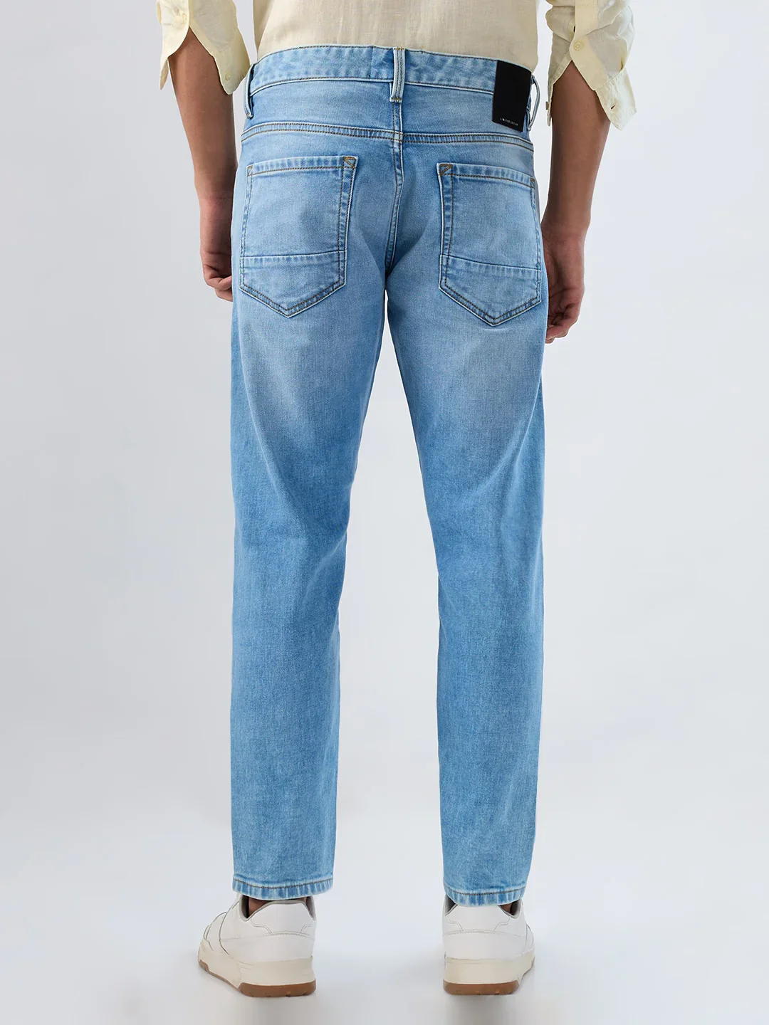 Men Kano Jeans Slim Fit Light Blue Mid Rise - Image 6