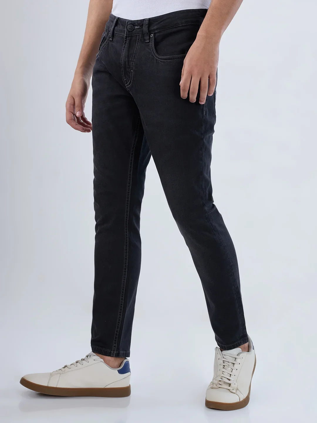 Men Kano Jeans Slim Fit Black Mid Rise - Image 4