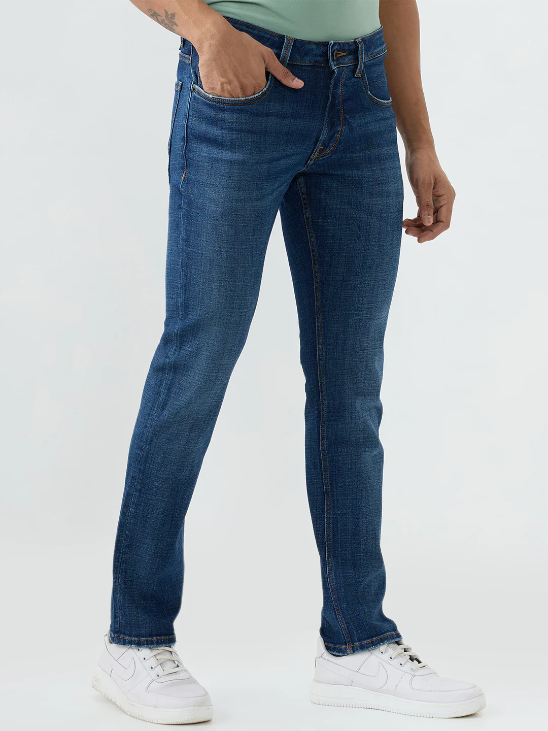 Men Rover Jeans Regular Fit Dark Blue Mid Rise - Image 2