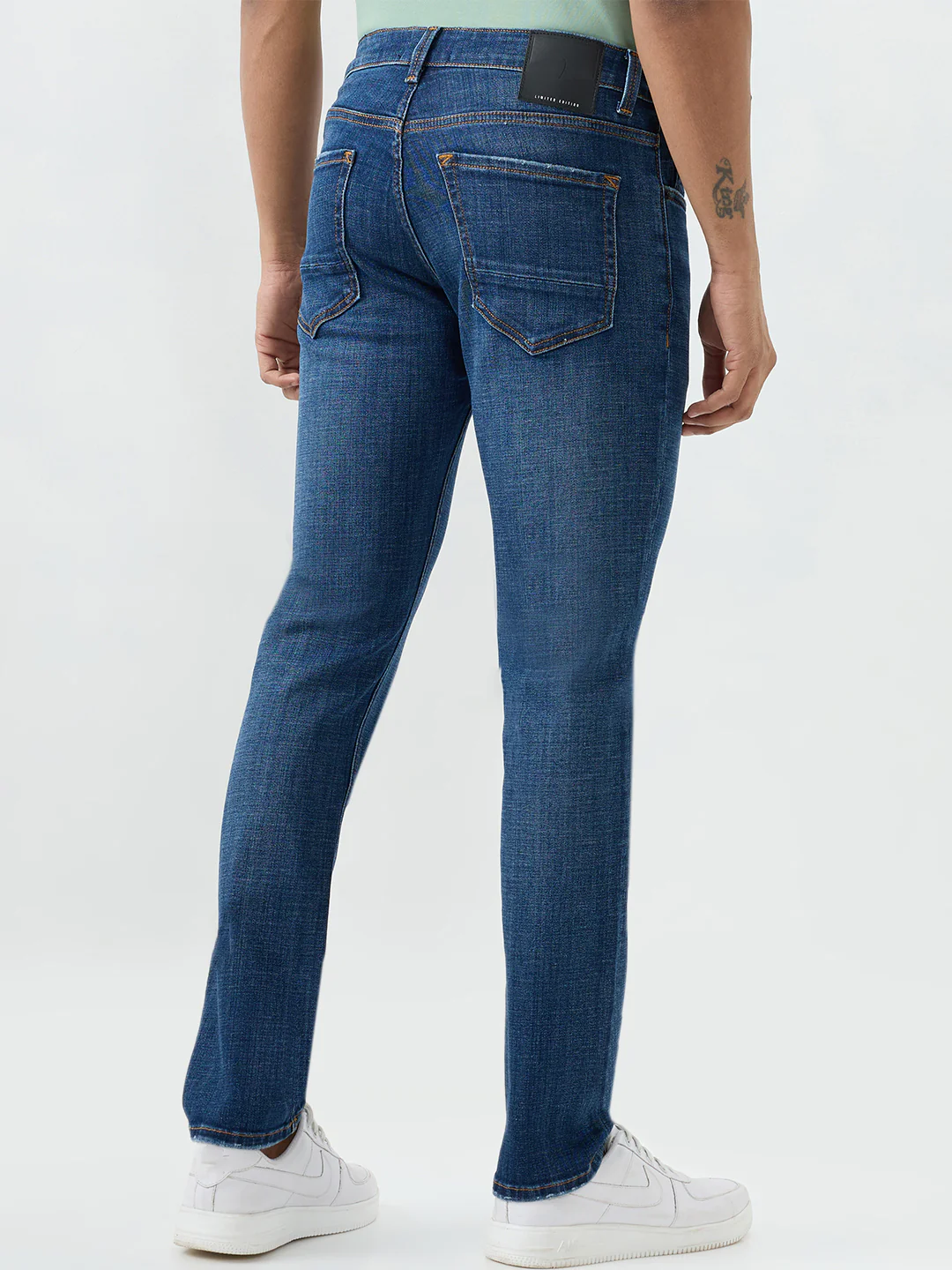 Men Rover Jeans Regular Fit Dark Blue Mid Rise - Image 4