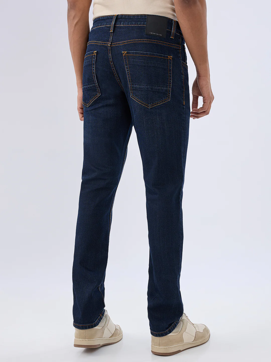 Men Rover Jeans Regular Fit Blue Mid Rise - Image 4
