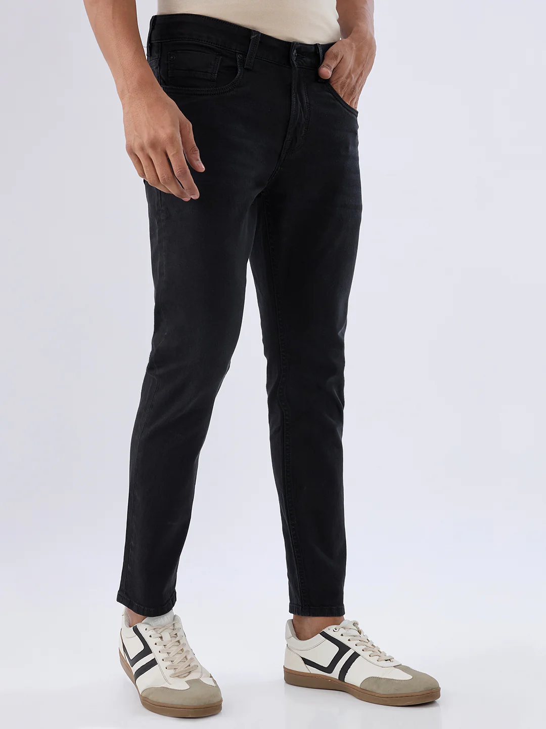 Men Kano Jeans Slim Fit Black Mid Rise - Image 2