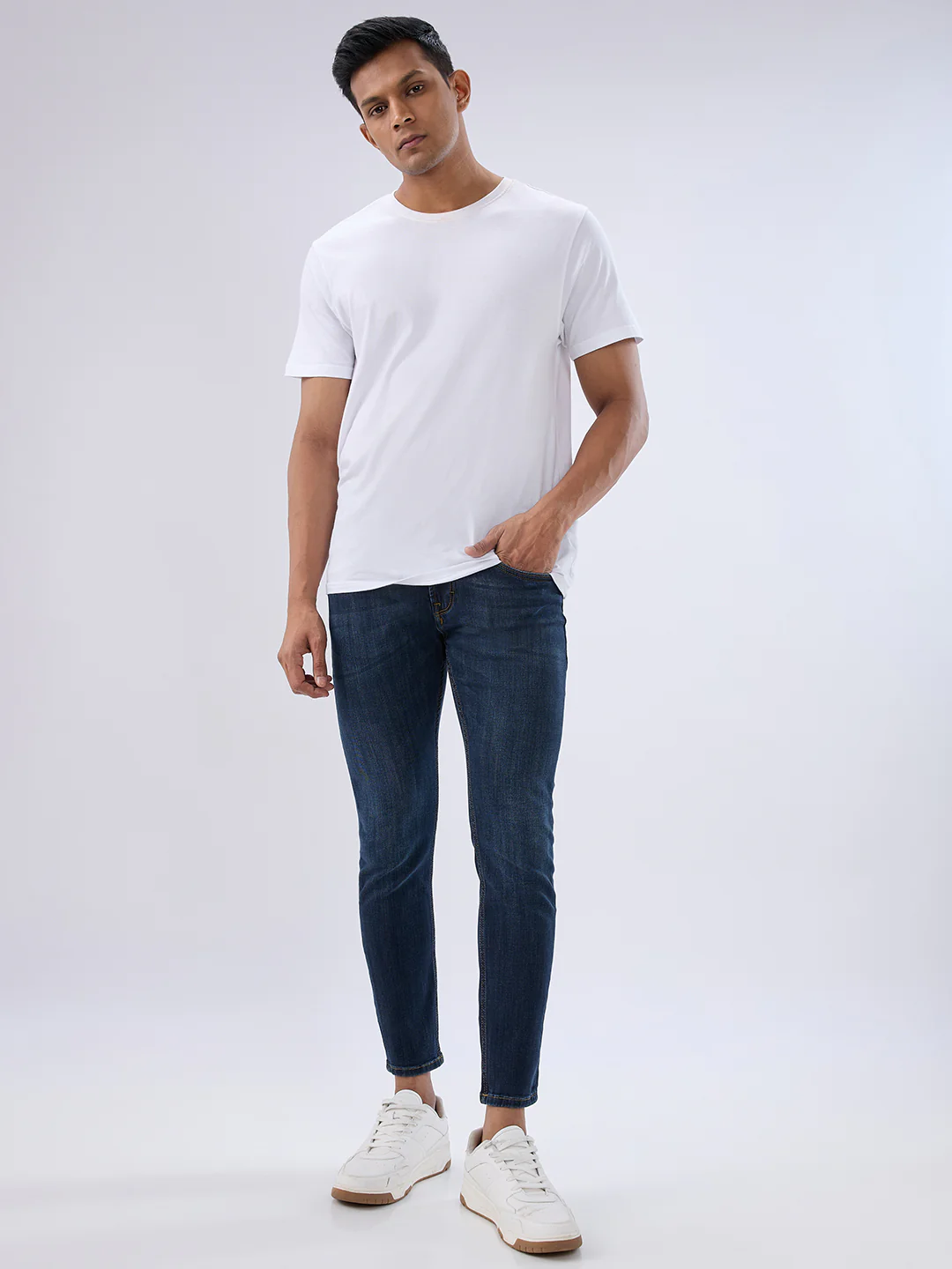 Men Kano Jeans Slim Fit Blue Mid Rise - Image 5