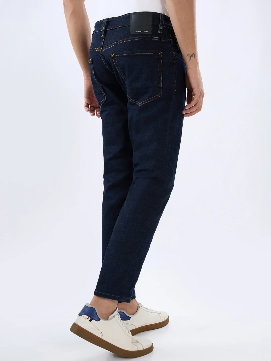 Men Kano Jeans Slim Fit Blue Mid Rise - Image 5