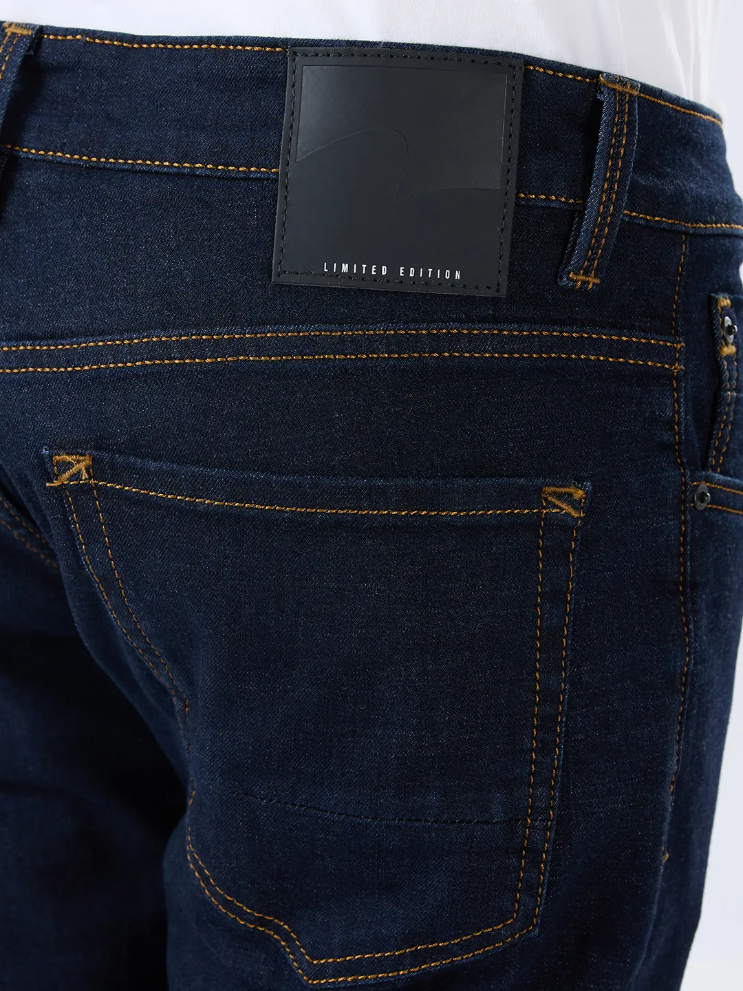 Men Kano Jeans Slim Fit Blue Mid Rise - Image 7