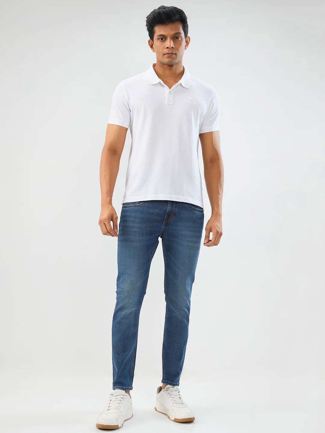 Men Kano Jeans Slim Fit Dark Blue Mid Rise - Image 5