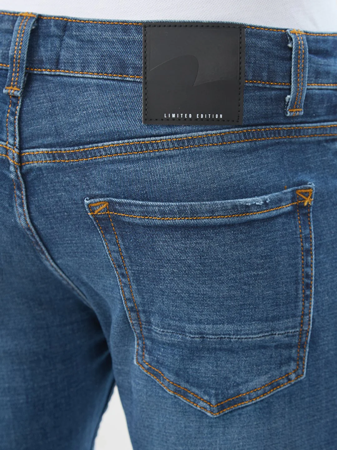 Men Kano Jeans Slim Fit Dark Blue Mid Rise - Image 8