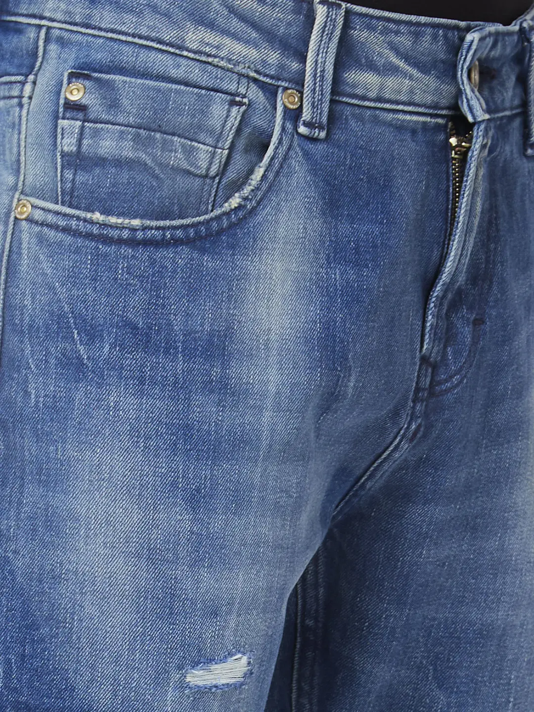 Men Kano Jeans Slim Fit Mid Blue Low Rise - Image 5