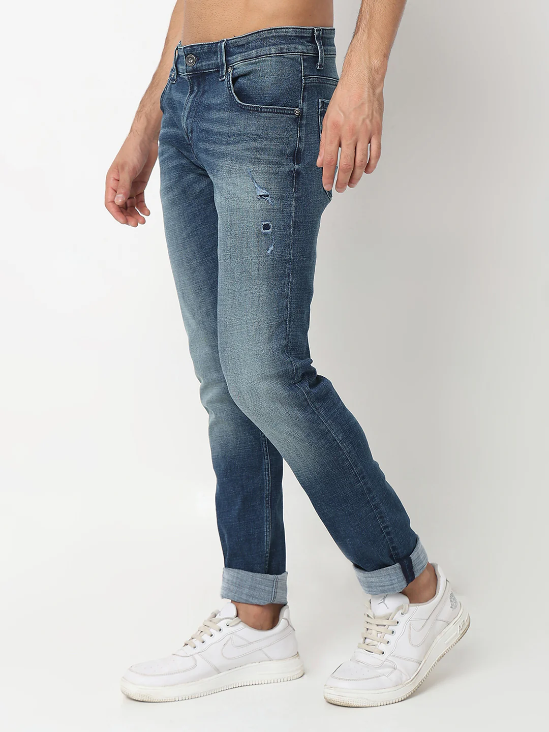Men Nico Jeans Skinny Fit Dark Blue Low Rise - Image 3