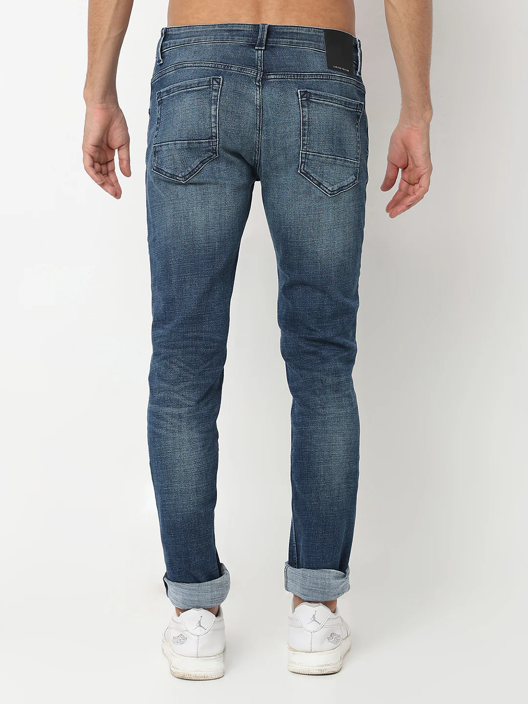 Men Nico Jeans Skinny Fit Dark Blue Low Rise - Image 5
