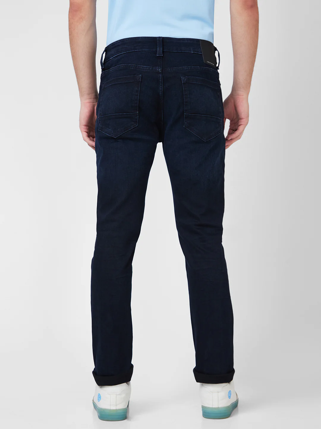 Men Jeans Regular Fit Blue Mid Rise - Image 3