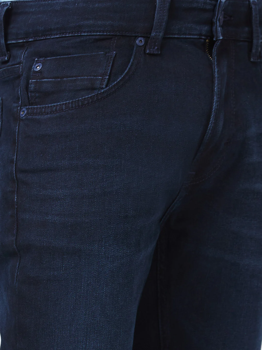 Men Jeans Regular Fit Blue Mid Rise - Image 5
