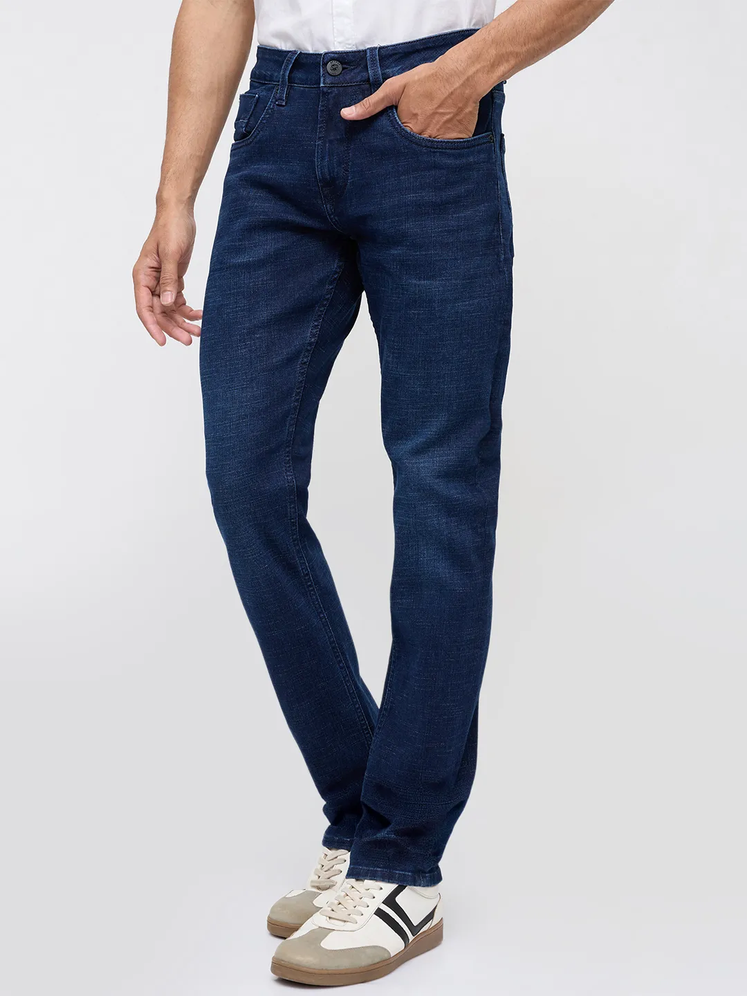 Men Nico Jeans Slim Fit Dark Blue Low Rise - Image 4