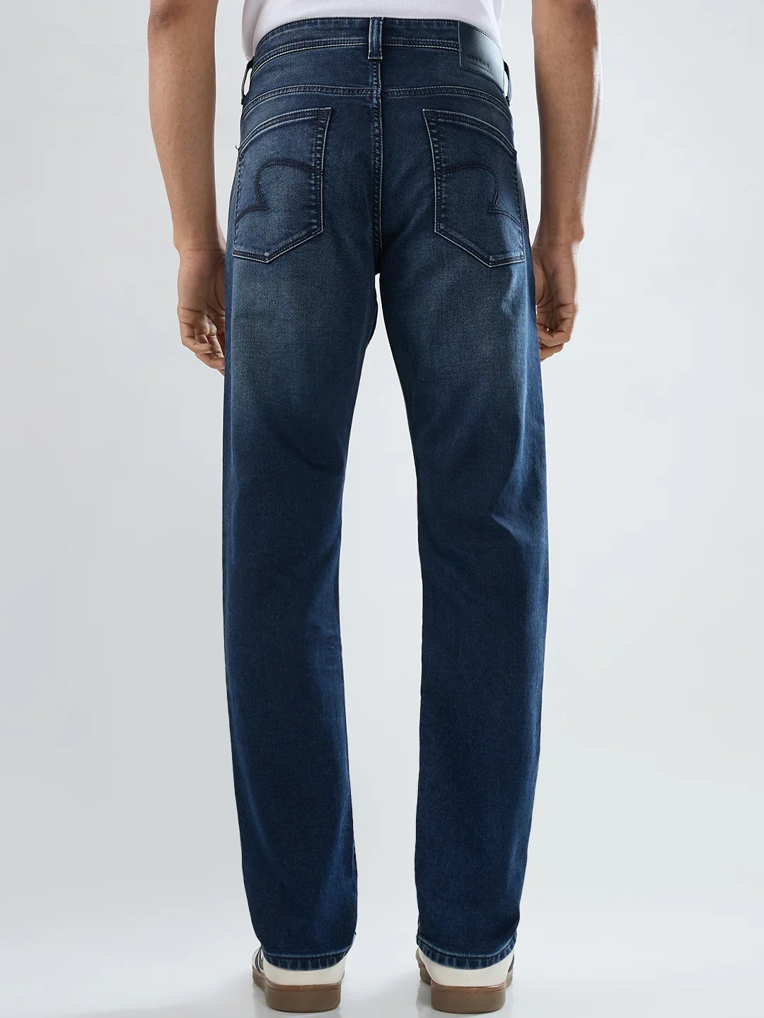 Men Ricardo Jeans Comfort Fit Dark Blue Mid Rise - Image 6