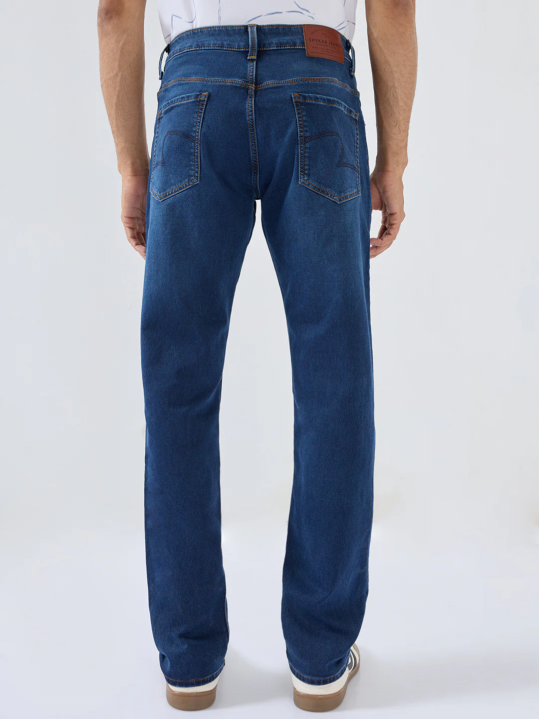 Men Ricardo Jeans Comfort Fit Dark Blue Mid Rise - Image 5