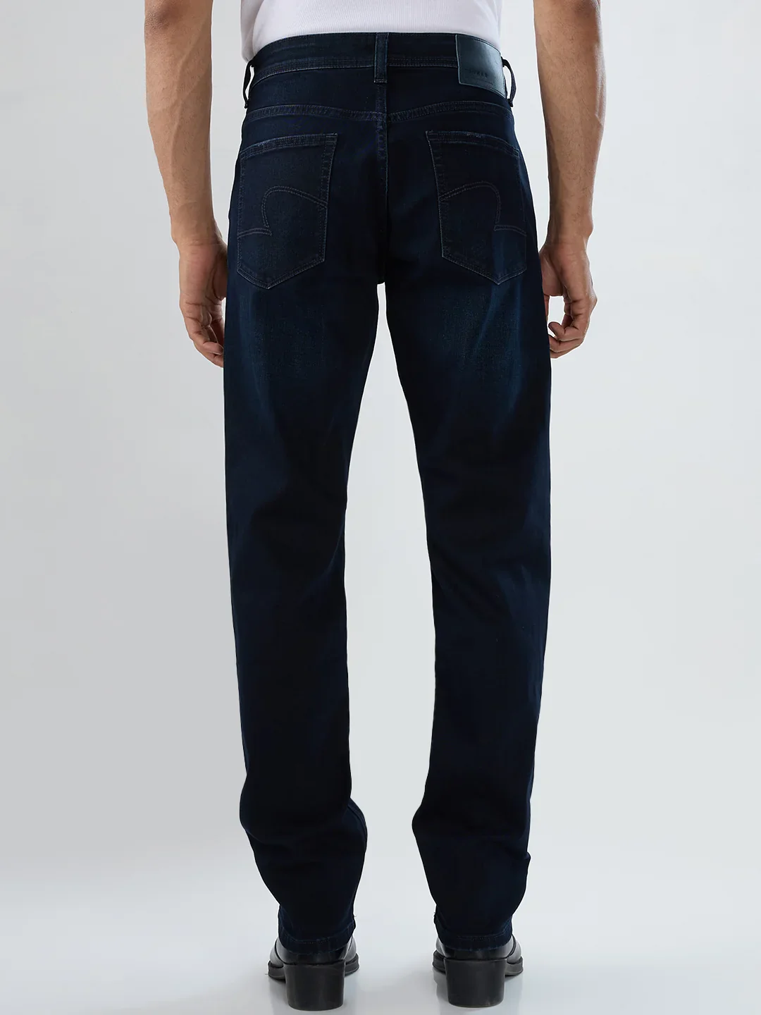 Men Ricardo Jeans Comfort Fit Dark Blue Mid Rise - Image 6