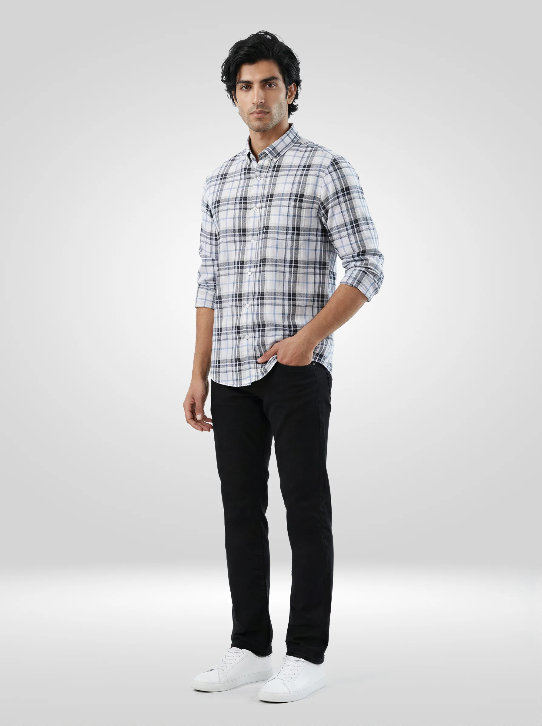 Men Ricardo Jeans Comfort Fit Black Mid Rise