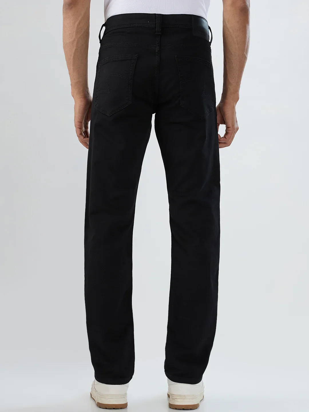Men Ricardo Jeans Comfort Fit Black Mid Rise - Image 5