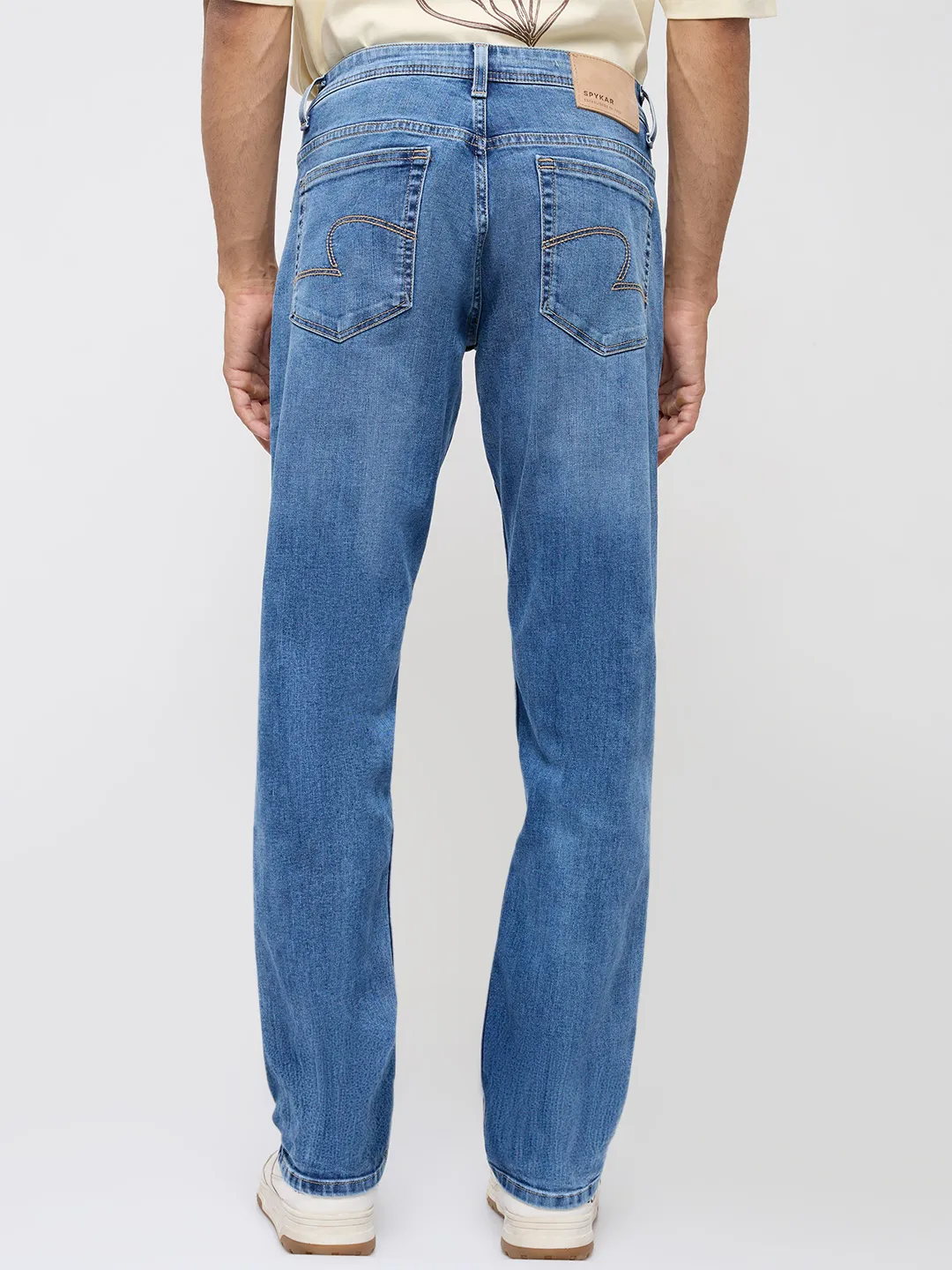Men Ricardo Jeans Comfort Fit Light Blue Mid Rise - Image 5