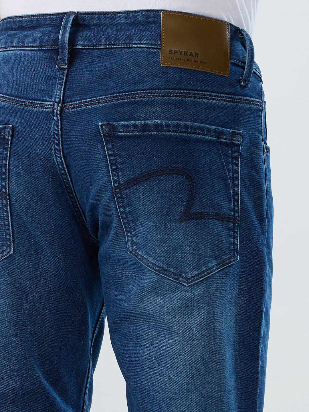 Men Ricardo Jeans Comfort Fit Mid Blue Mid Rise - Image 7