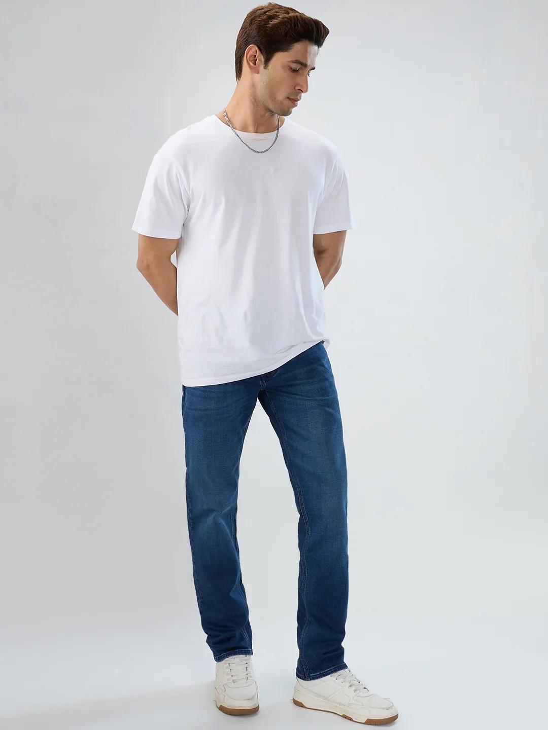 Men Ricardo Jeans Comfort Fit Mid Blue Mid Rise - Image 8