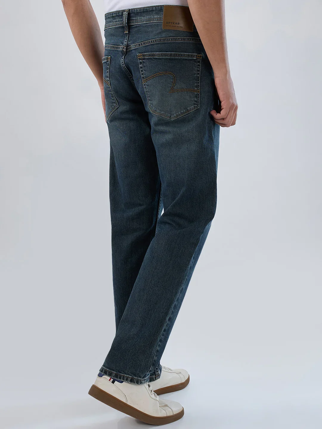 Men Ricardo Jeans Comfort Fit Vintage Brown Mid Rise - Image 6