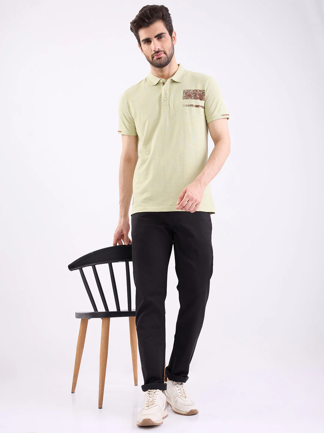 Men Jeans Comfort Fit Black Mid Rise - Image 7
