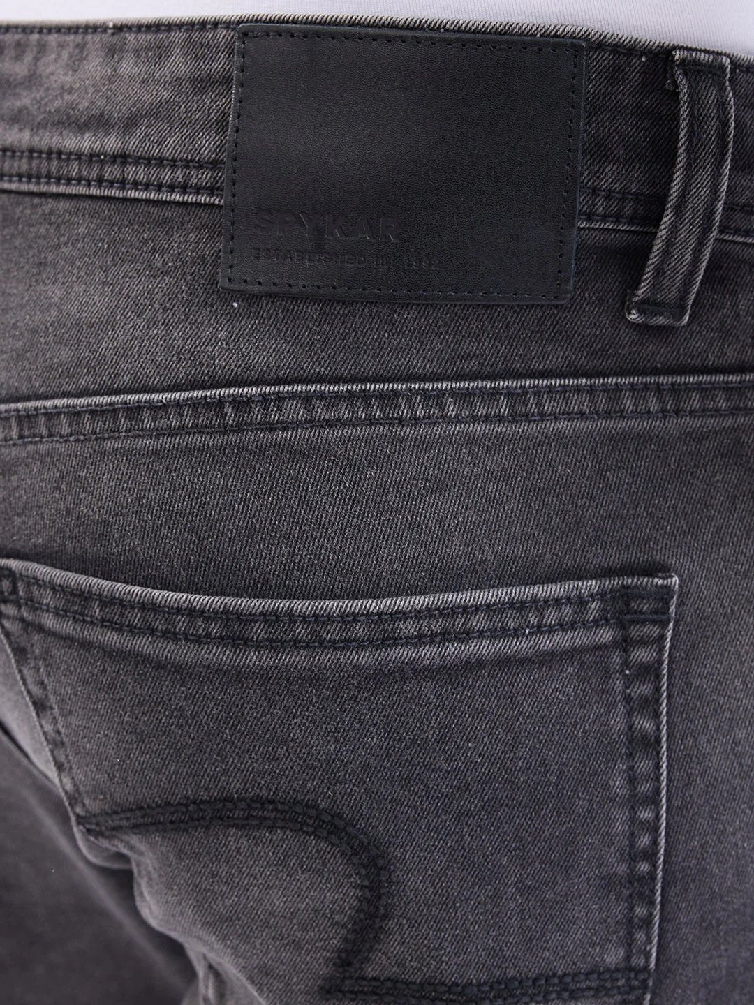 Men Jeans Comfort Fit Black Mid Rise - Image 8