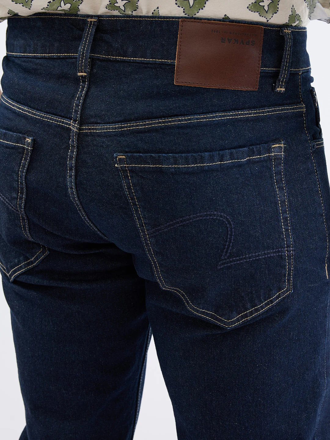Men Jeans Comfort Fit Blue Mid Rise - Image 8