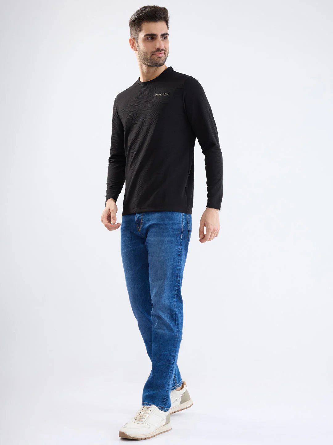 Men Jeans Comfort Fit Dark Blue Mid Rise - Image 7