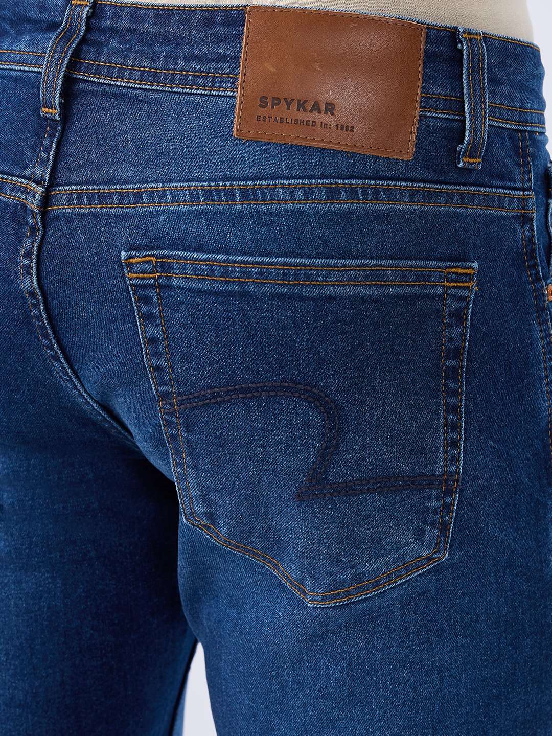 Men Ricardo Jeans Comfort Fit Blue Mid Rise - Image 8
