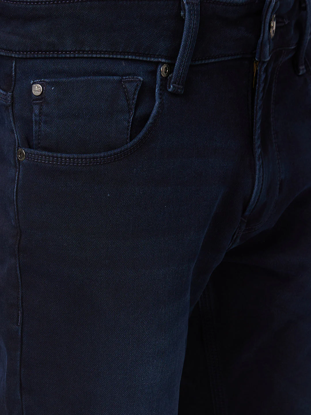 Men Jeans Regular Fit Blue Mid Rise - Image 5