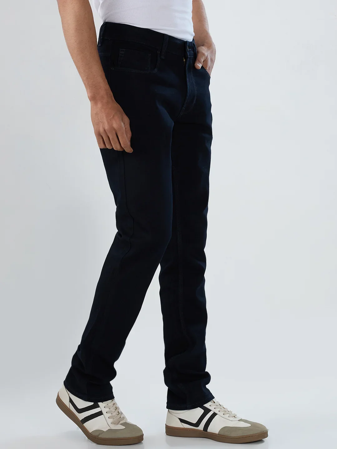 Men Rover Jeans Regular Fit Blue Mid Rise - Image 5