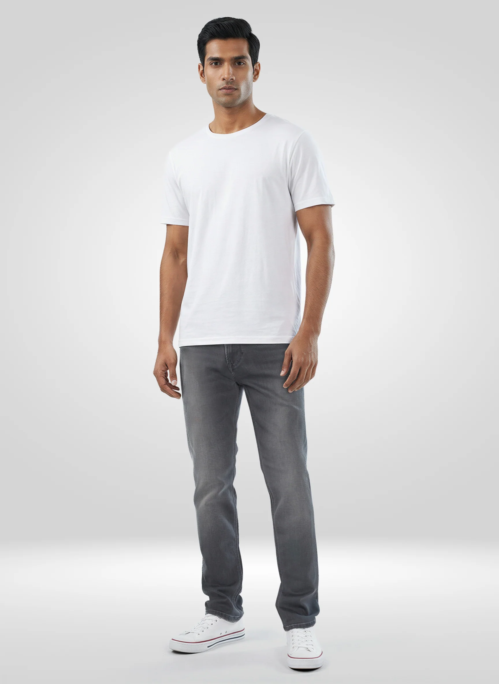 Men Rover Jeans Regular Fit Grey Mid Rise