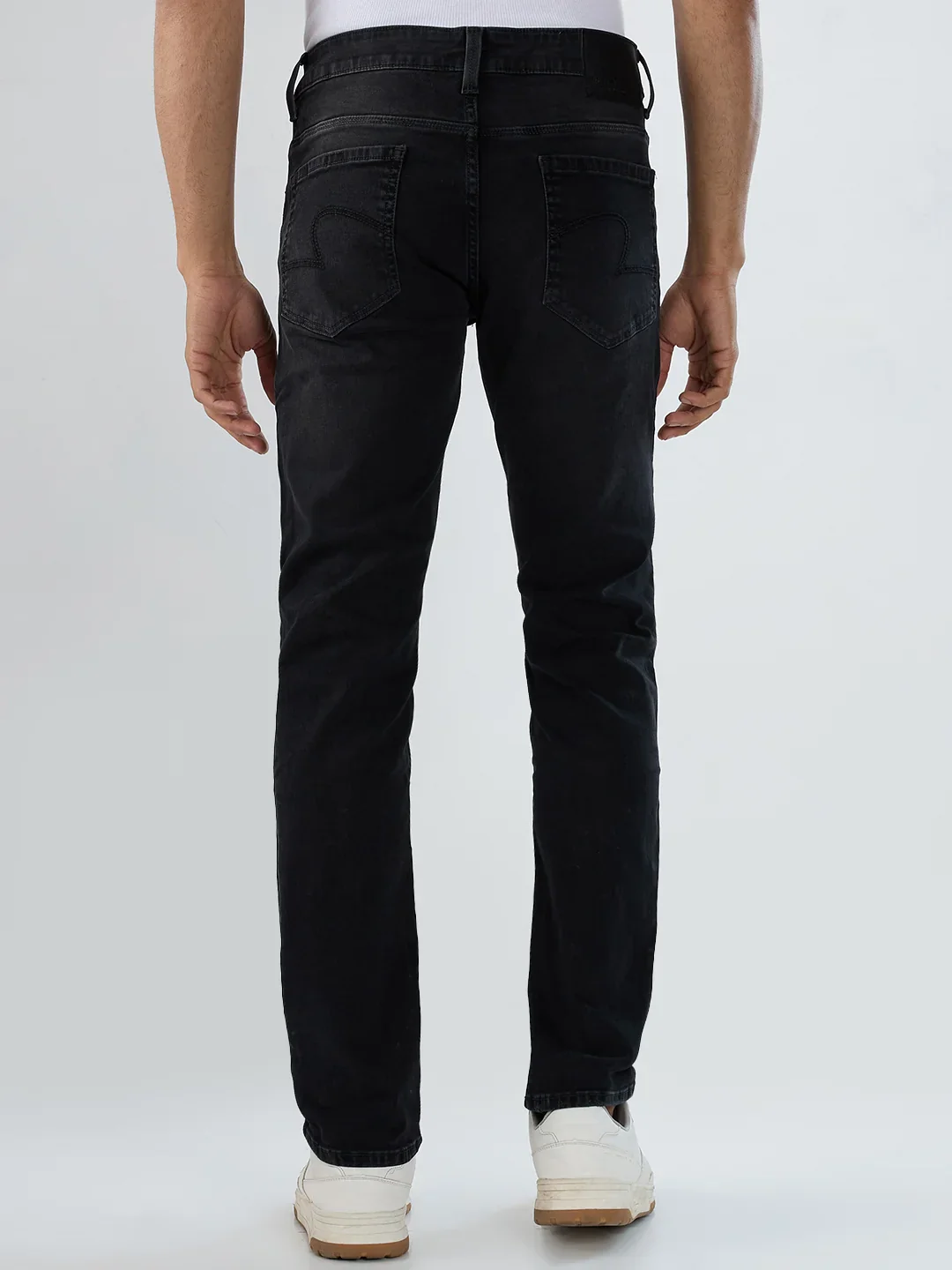 Men Rover Jeans Regular Fit Black Mid Rise - Image 6