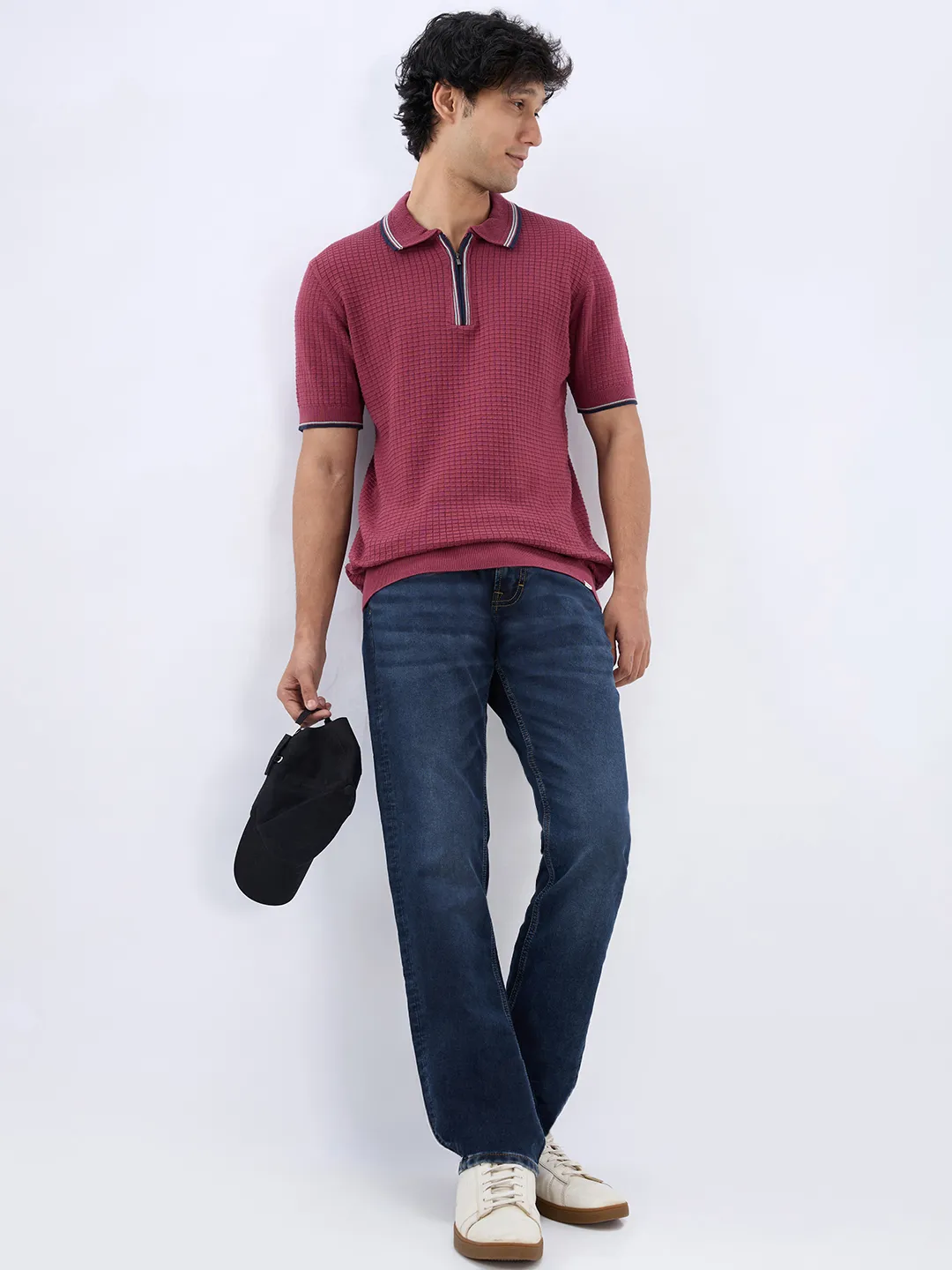 Men Rover Jeans Regular Fit Dark Blue Mid Rise - Image 8