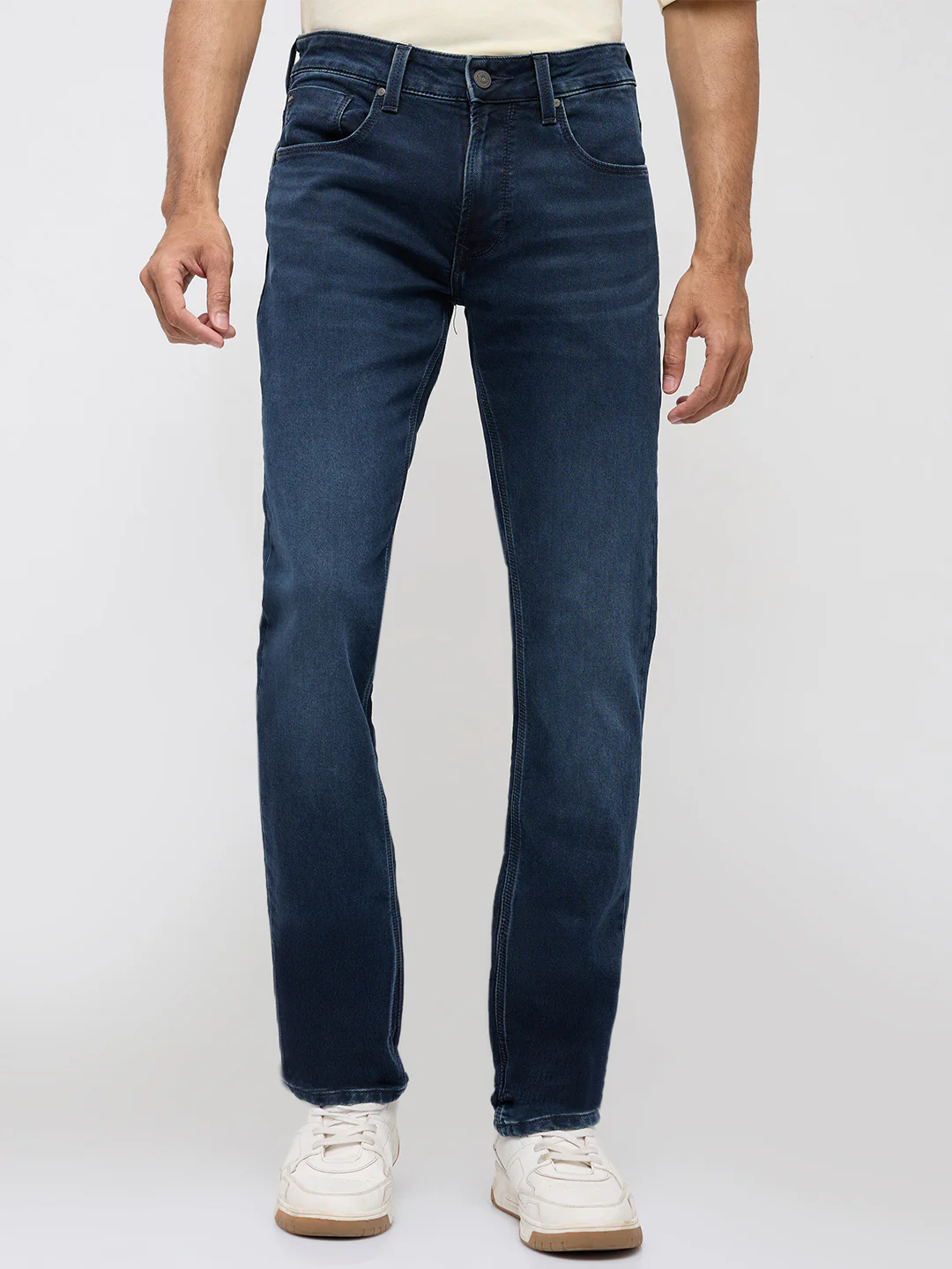 Men Rover Jeans Regular Fit Dark Blue Mid Rise - Image 2