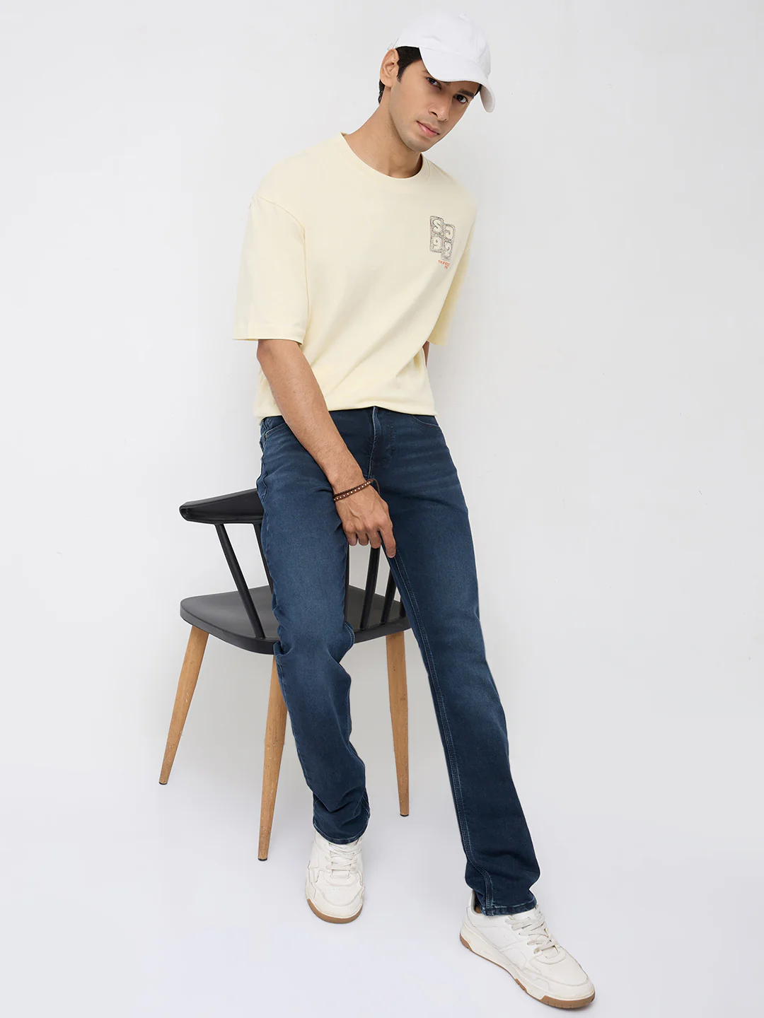 Men Rover Jeans Regular Fit Dark Blue Mid Rise - Image 6
