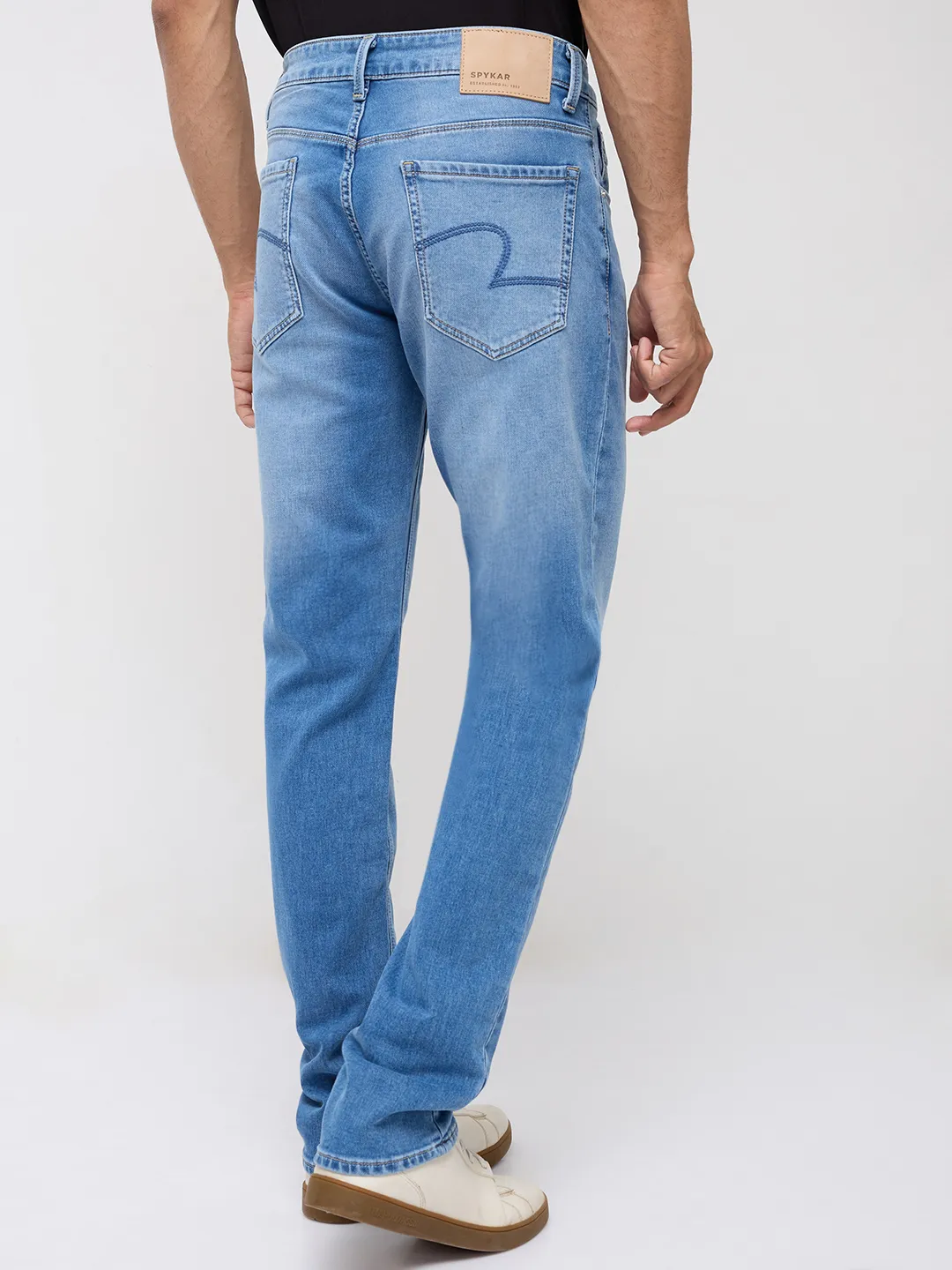 Men Rover Jeans Regular Fit Mid Blue Mid Rise - Image 5