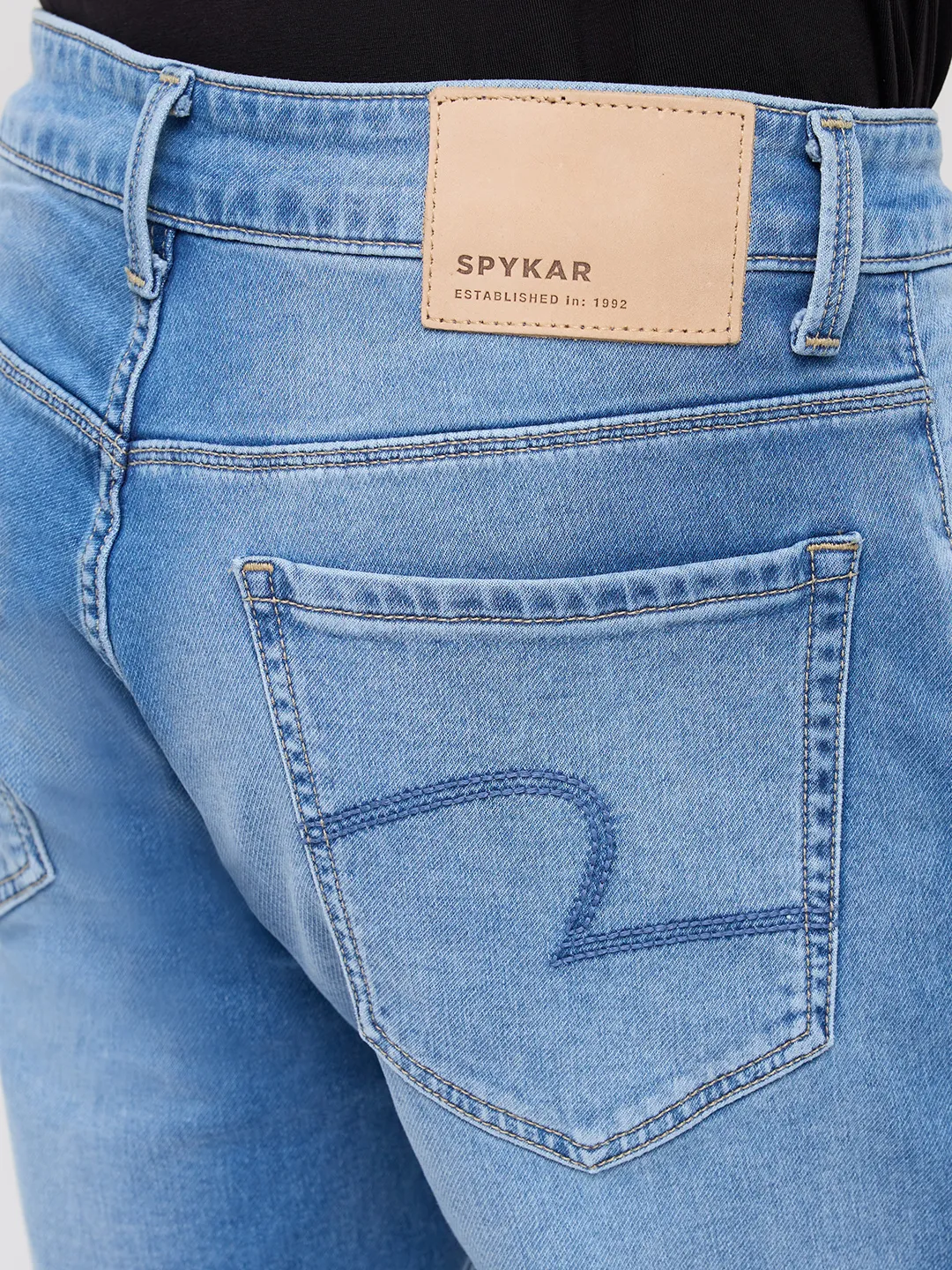 Men Rover Jeans Regular Fit Mid Blue Mid Rise - Image 7