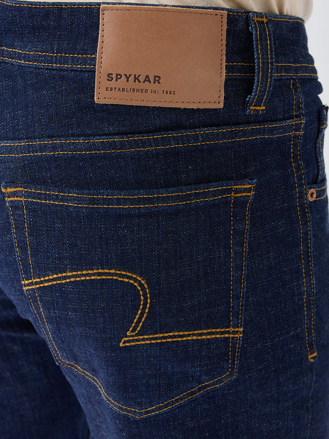 Men Rover Jeans Regular Fit Blue Mid Rise - Image 7