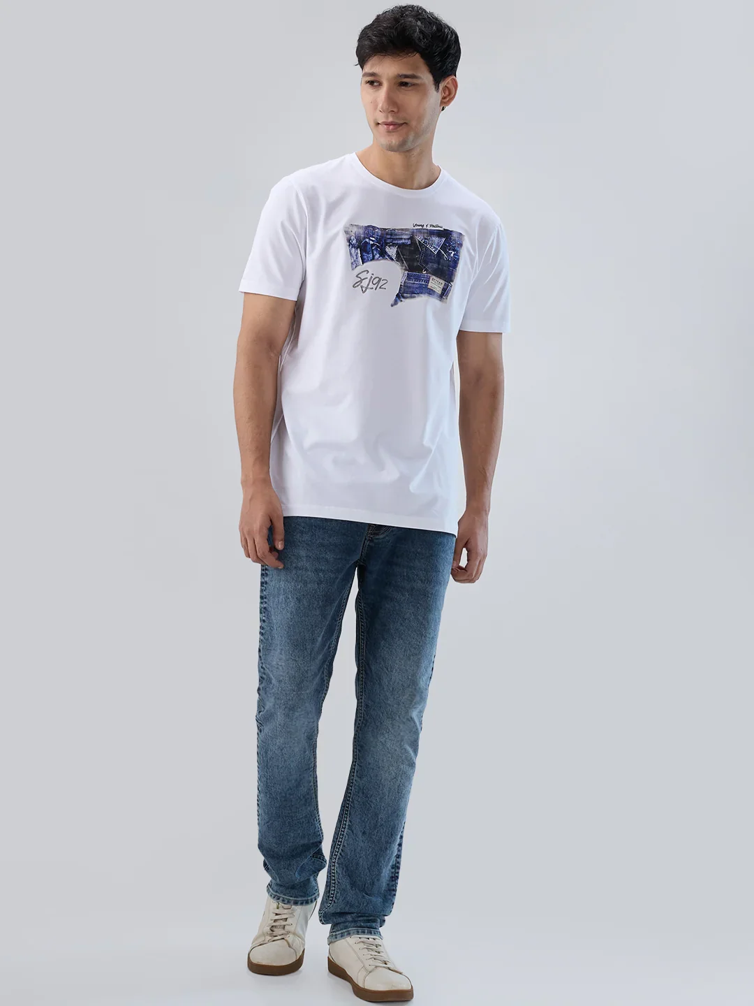 Men Rover Jeans Regular Fit Grey Mid Rise - Image 8