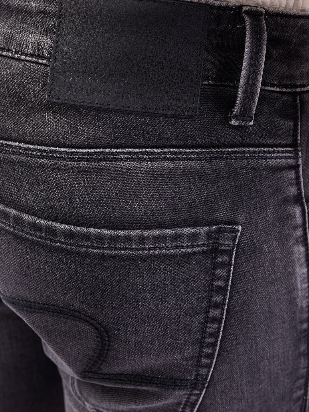 Men Jeans Regular Fit Black Mid Rise - Image 8