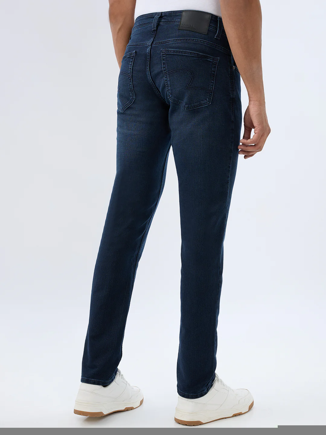 Men Rover Jeans Regular Fit Blue Mid Rise - Image 4